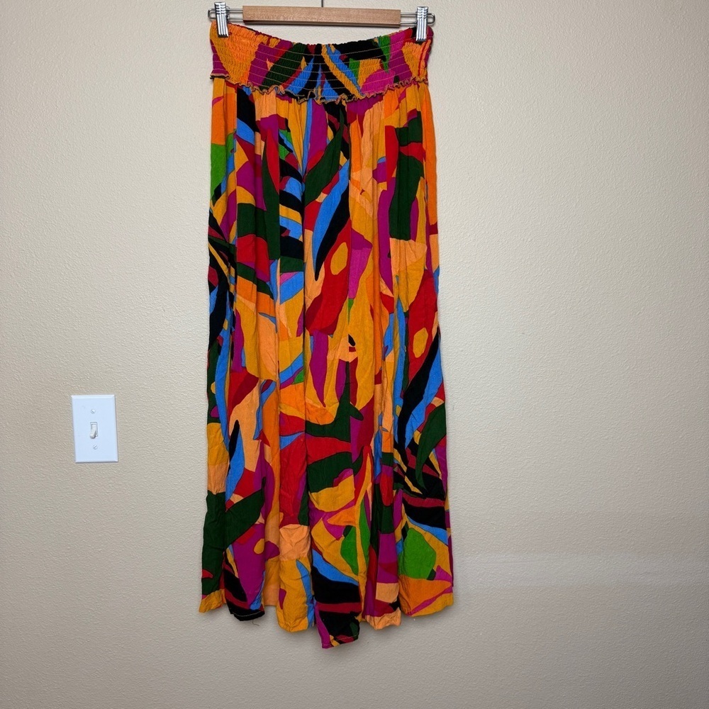 True Destinations Resort Wear Wide Leg Flare Pants Beach Coverup Size Large - Picture 4 of 5